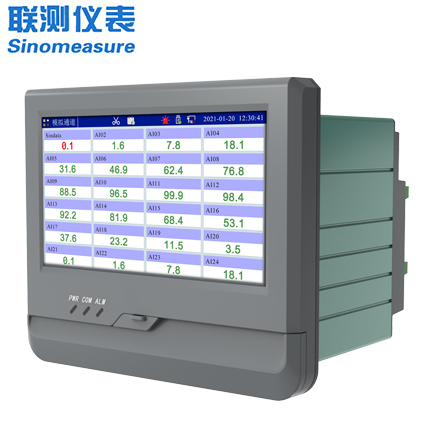 聯(lián)測(cè)_SIN-R8000A_(觸摸屏)1-24路可選_7英寸無(wú)紙記錄儀_0.5S高速采集_溫度_壓力_多種參數(shù)